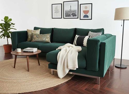 Nockeby 3-zits hoes met chaise longue rechts