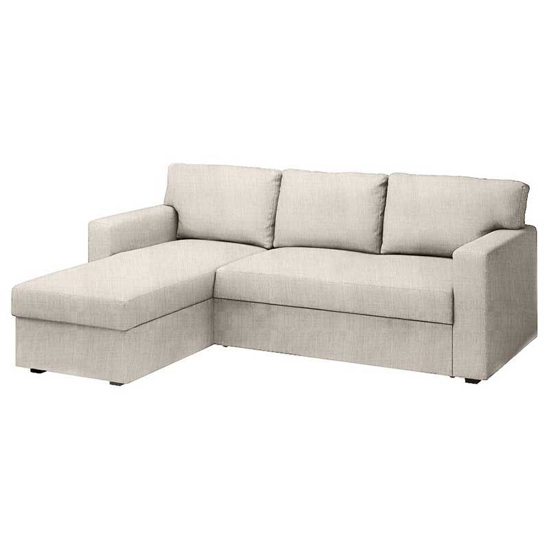 Funda para sofá cama de 3 plazas con chaise longue derecha Bårslöv