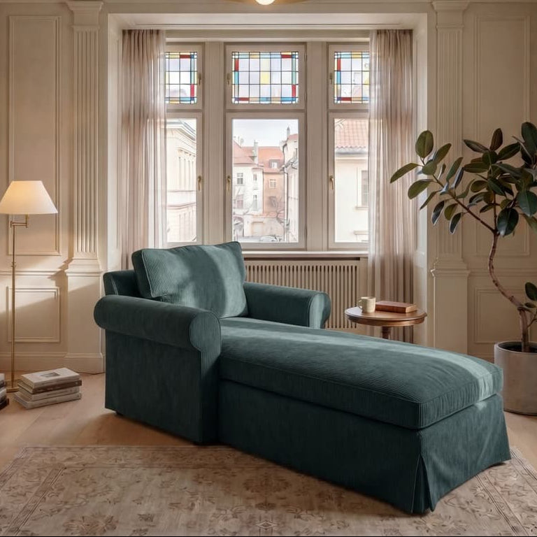 Funda para chaise longue Ektorp
