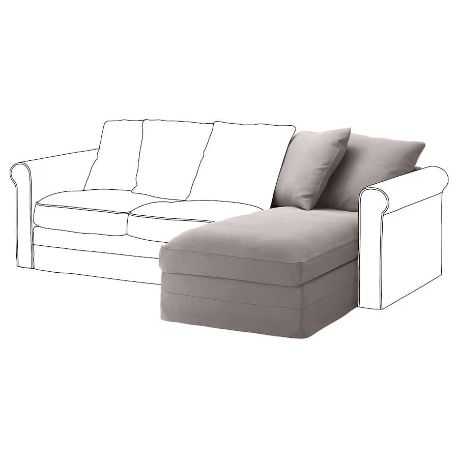 Grönlid chaise longue hoes Gronlid-Chaise-Longue-Grey — Norsemaison