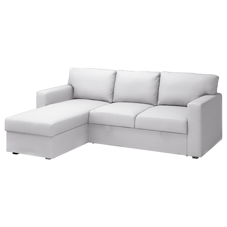 Ikea Barslov 3 seater with chaise white