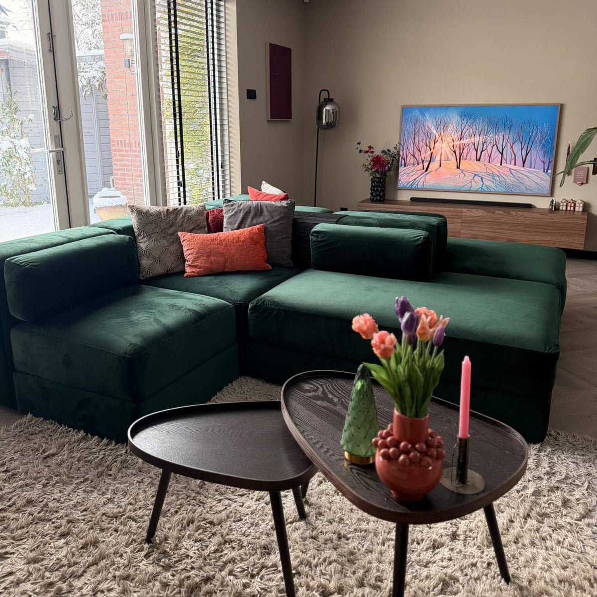 Jättebo 1,5-zitselement Hoes