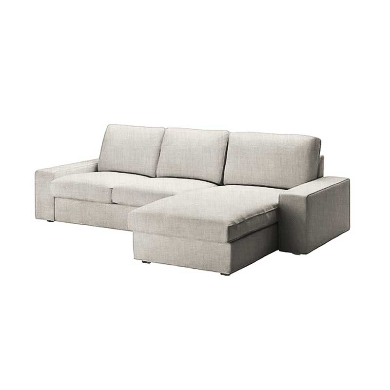 Kivik 2-zits met Chaise Longue Hoes - Classic Gebroken Wit #1 Kivik-2-seater-with-Chaise-Classic-Gebroken-Wit-1 — Norsemaison