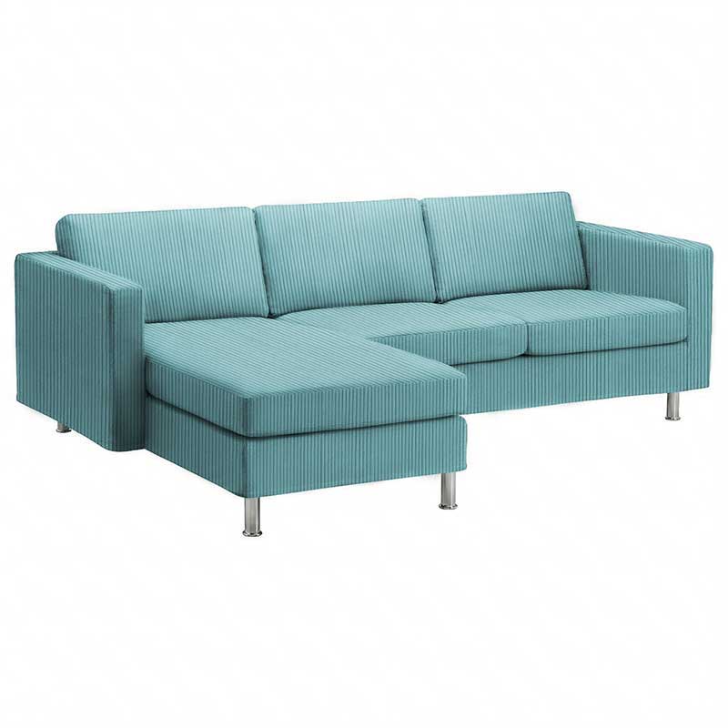 Landskrona 3-seat with chaise longue left Cover