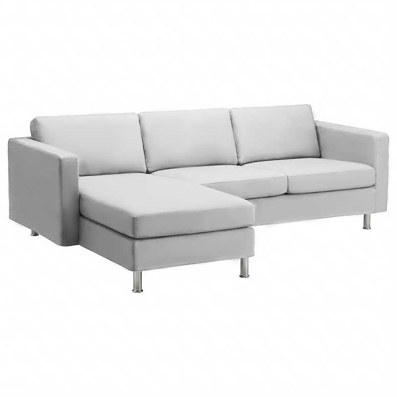 Landskrona 3-zits met chaise longue links Hoes Landskrona-3-seater-with-chaise-links-whtie — Norsemaison