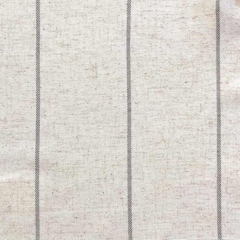 Staaltjes Linnen Gordijnen Marseille Linen Stripe Marseille - Ivoor met Blauwe Streep #17 Marseille-17 — Norsemaison