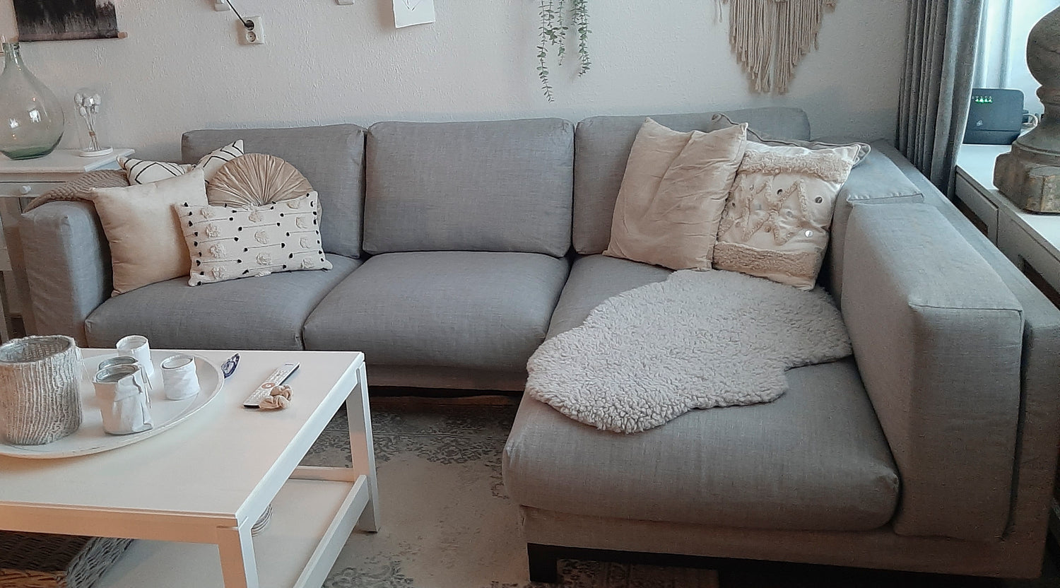 Funda para sofá de 3 plazas Nockeby con chaise longue derecha