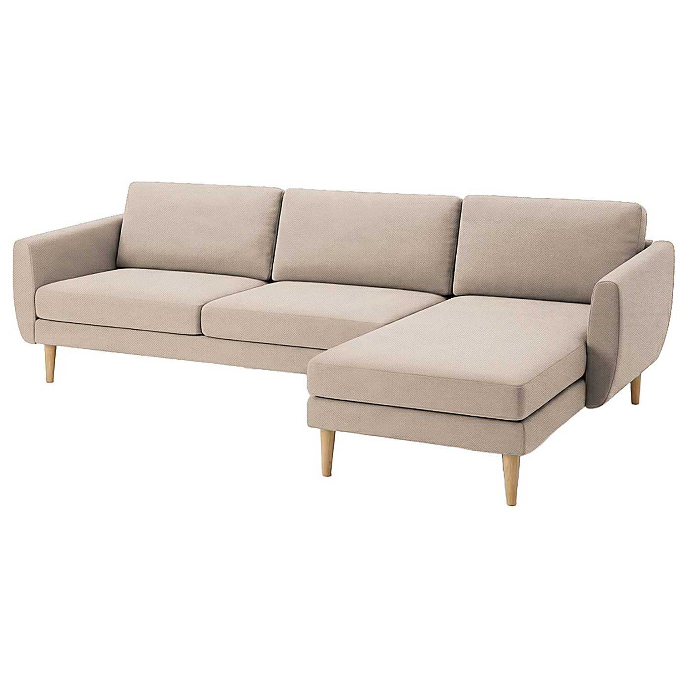 Smedstorp 4-seat with chaise longue right cover