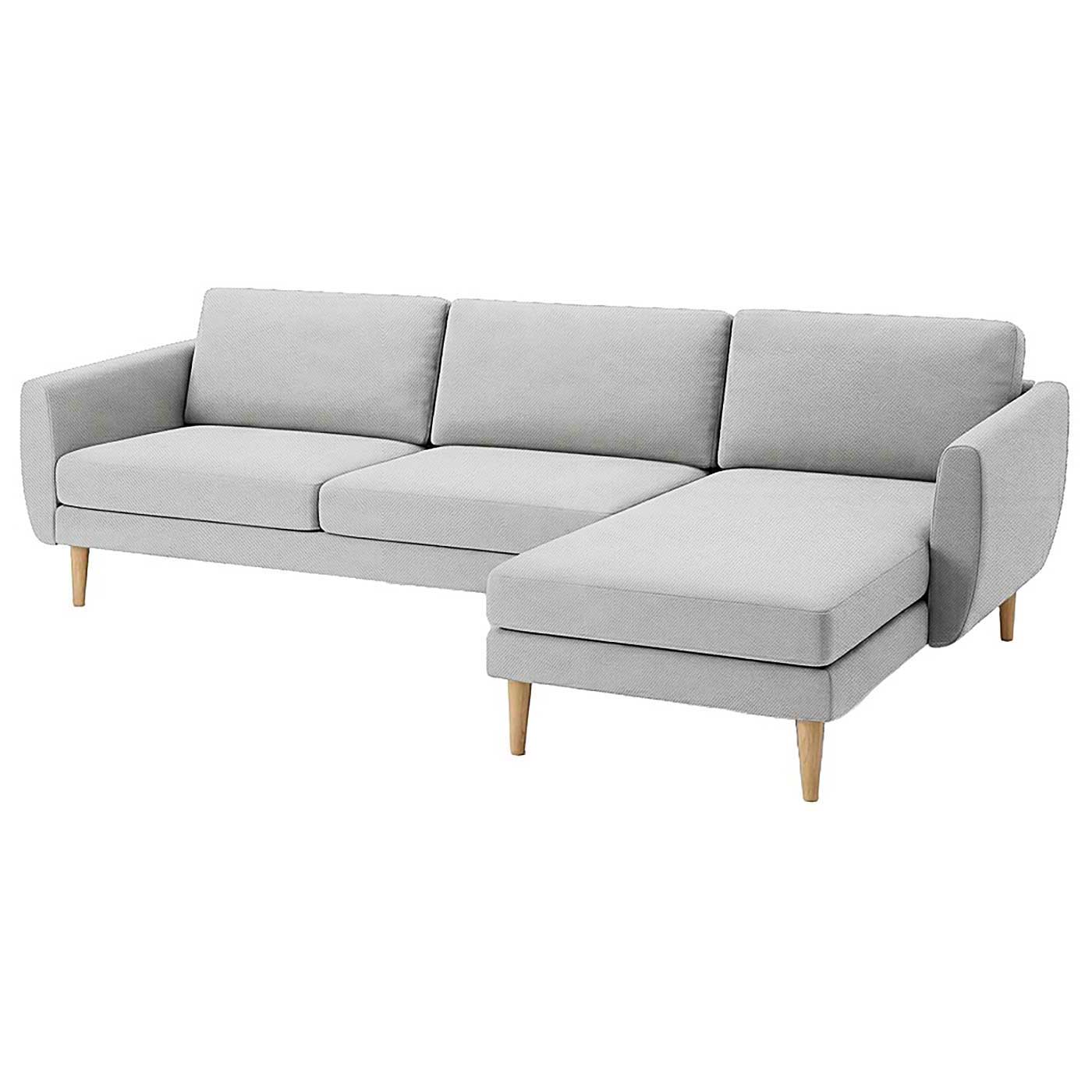 Smedstorp 4-seat with chaise longue right cover