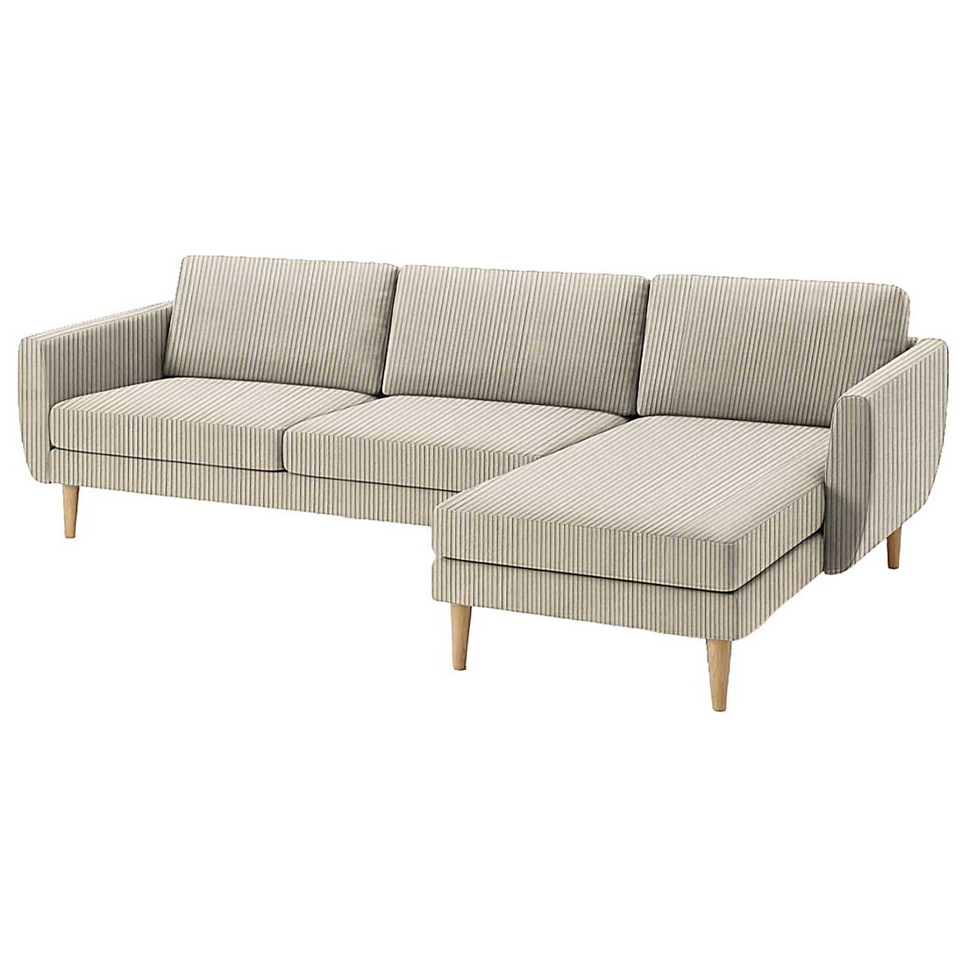 Smedstorp 4-seat with chaise longue right cover