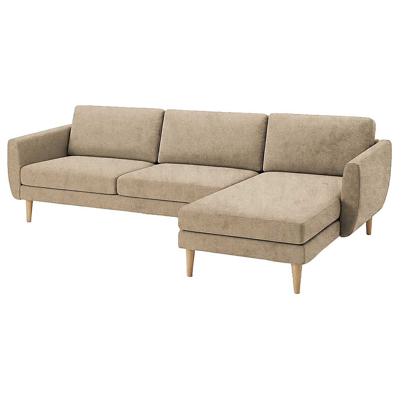 Smedstorp 4-seat with chaise longue right cover