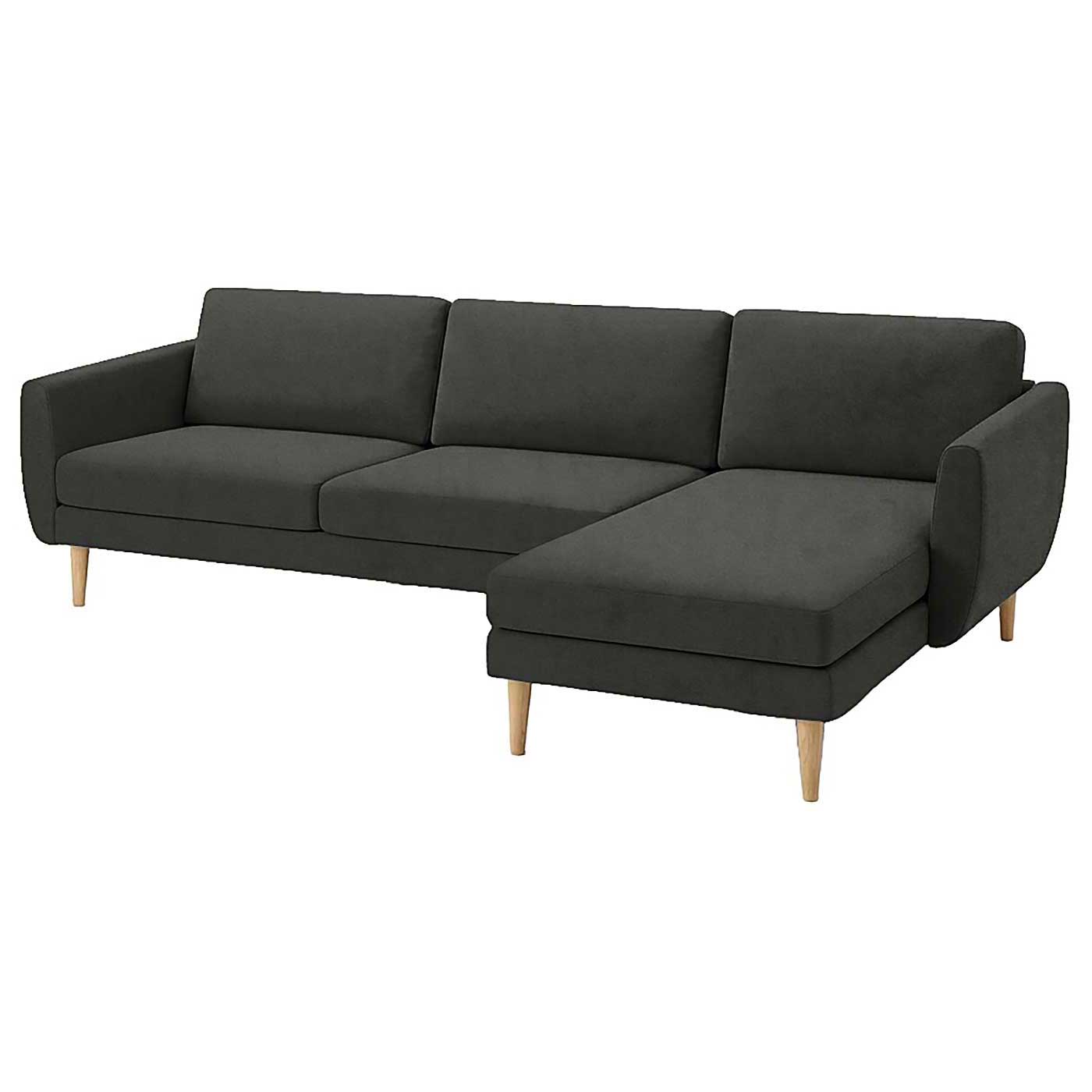 Smedstorp 4-seat with chaise longue right cover