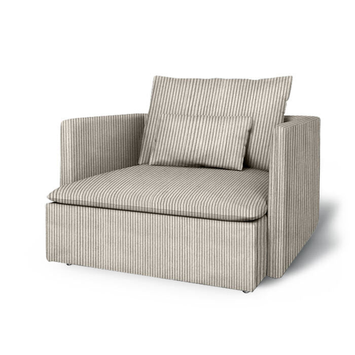 Söderhamn Fauteuil Hoes - Losse Stijl - Corduroy Kiezelgrijs #4
