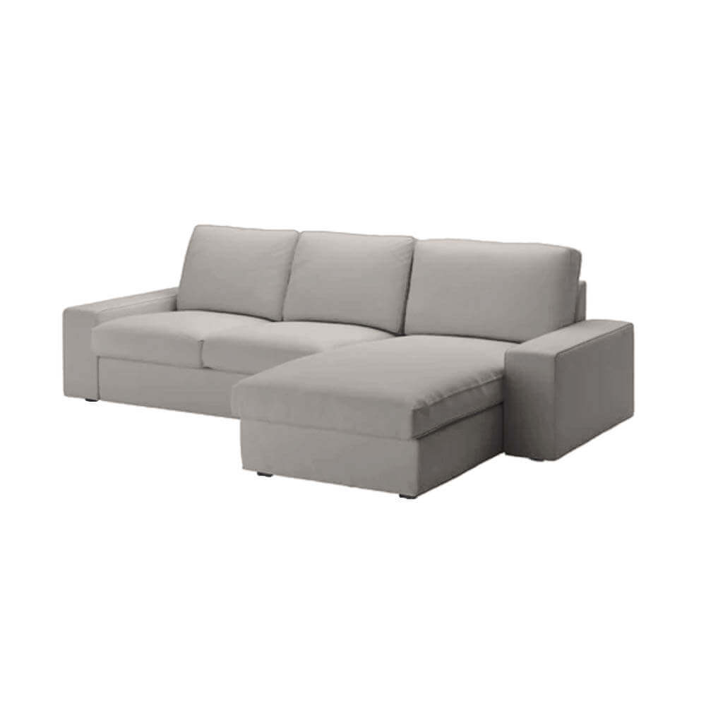 kivik 2 seat chaiselongue grey