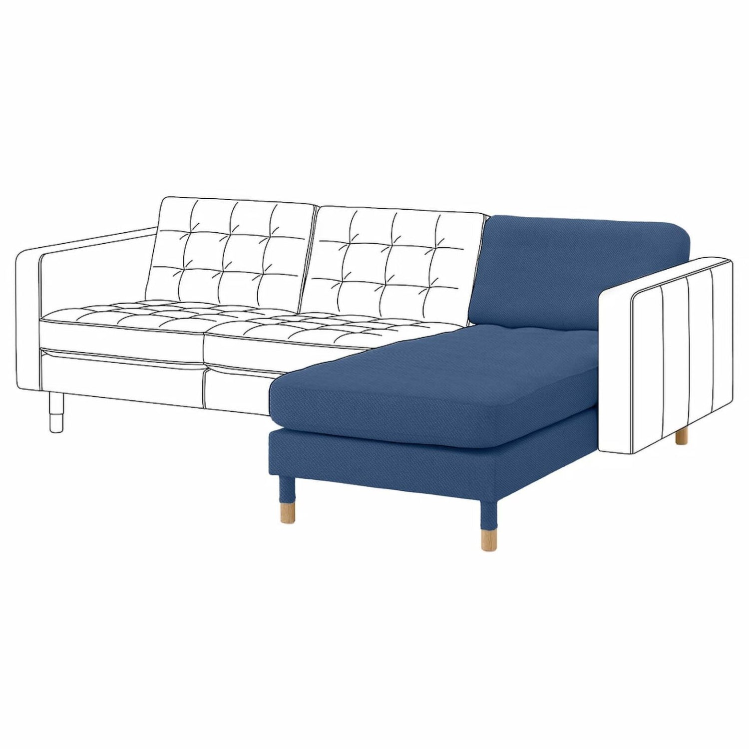 Landskrona Chaise Longue Hoes