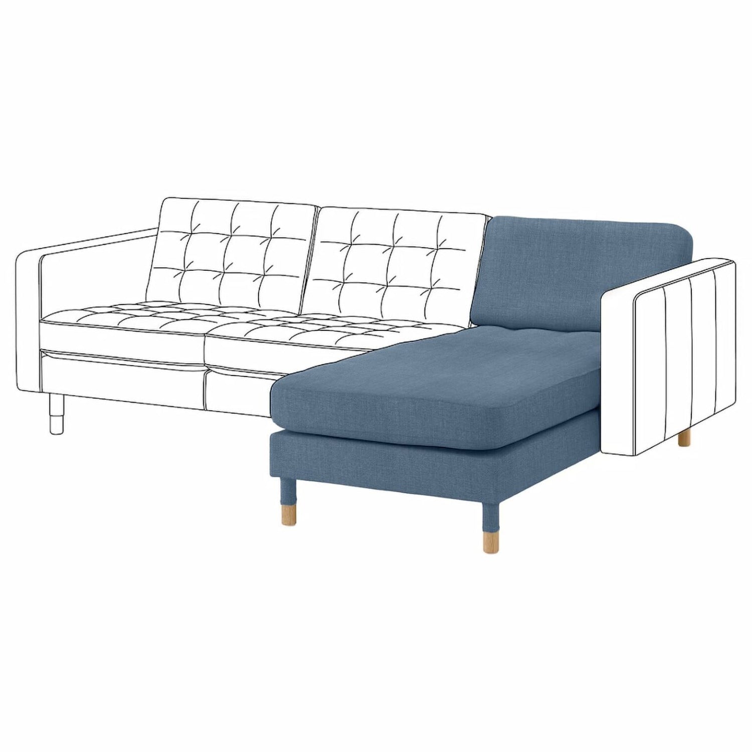 Landskrona Chaise Longue Hoes