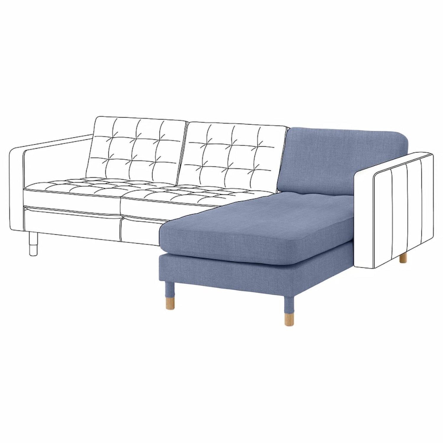 Landskrona Chaise Longue Hoes