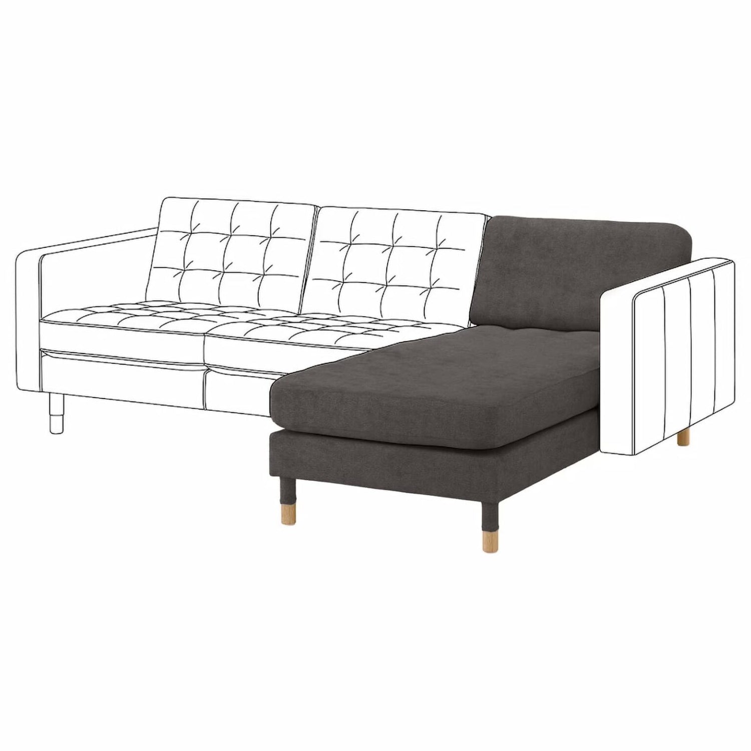 Landskrona Chaise Longue Hoes
