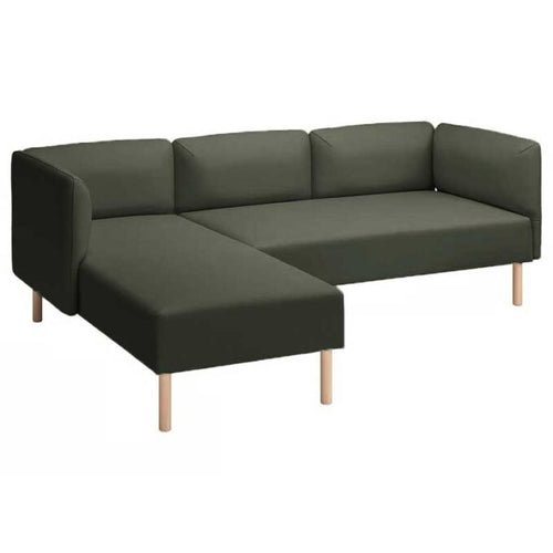 Lillehem 2-zits met chaise longue hoes
