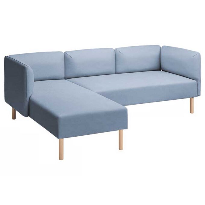 Lillehem 2-seat with chaise longue cover