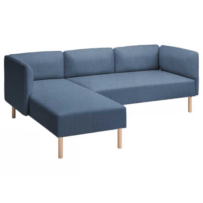 Lillehem 2-seat with chaise longue cover