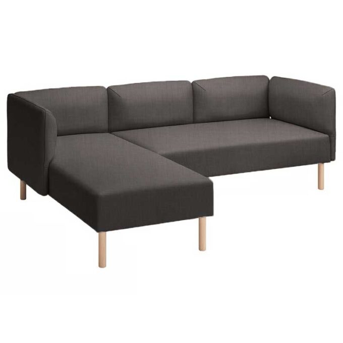 Lillehem 2-seat with chaise longue cover