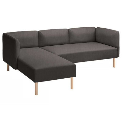 Lillehem 2-zits met chaise longue hoes