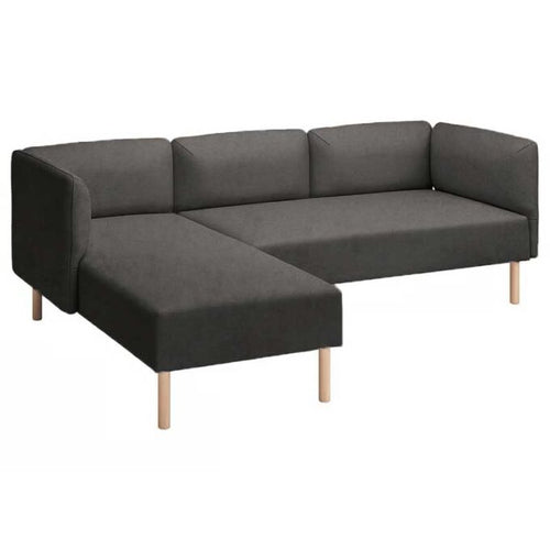 Lillehem 2-zits met chaise longue hoes