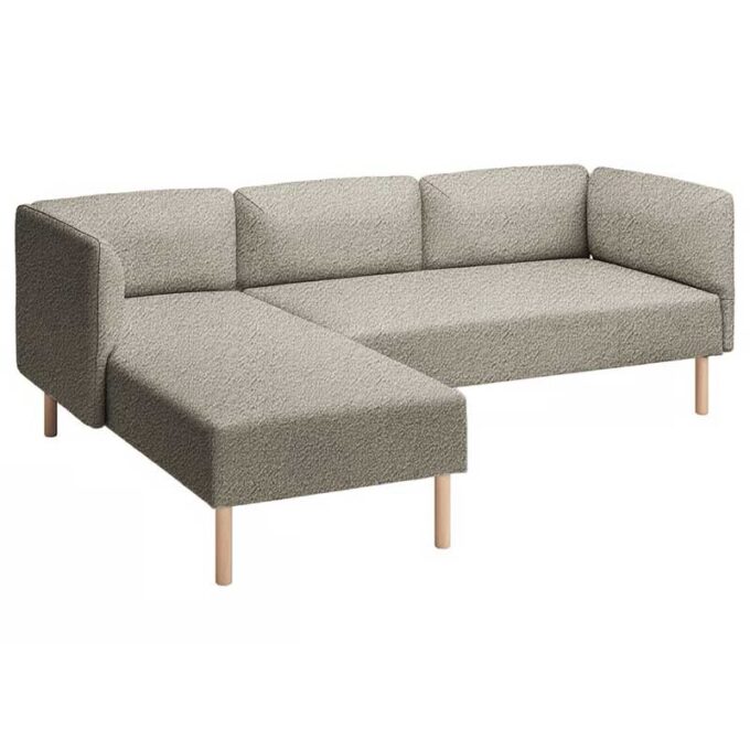 Lillehem 2-seat with chaise longue cover