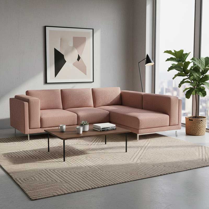 Funda para sofá de 3 plazas Nockeby con chaise longue derecha