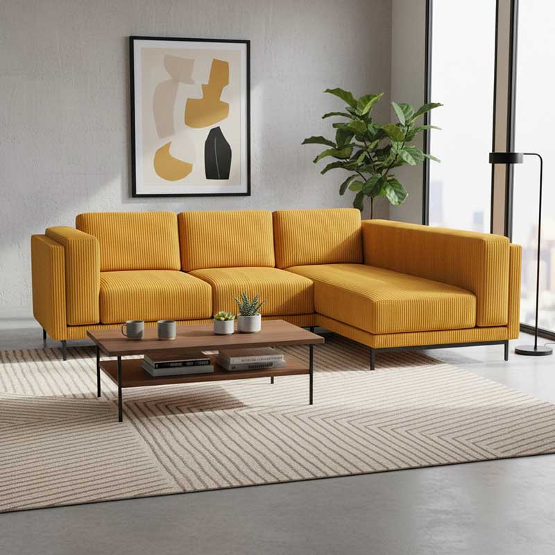 Funda para sofá de 3 plazas Nockeby con chaise longue derecha