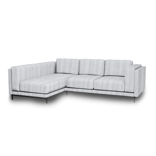 Nockeby 3-zits hoes met chaise longue links
