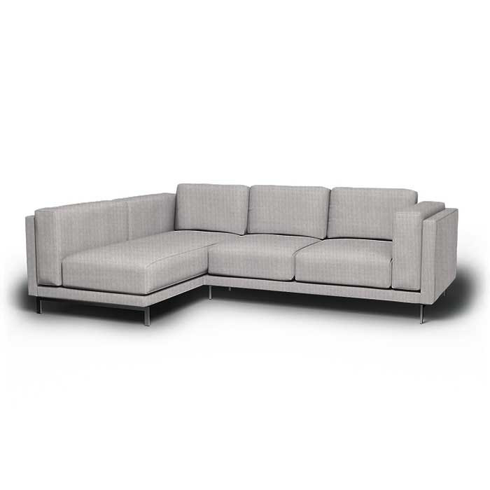 Nockeby 3-zits hoes met chaise longue links