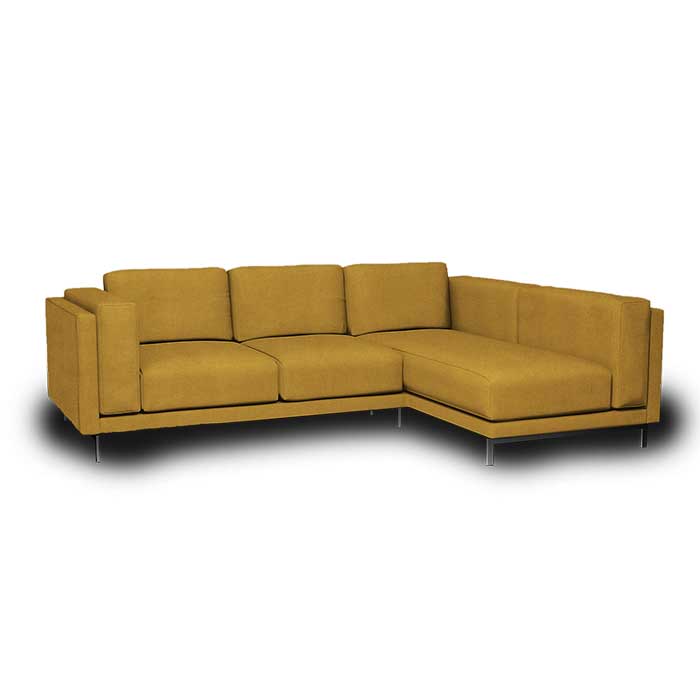 Funda para sofá de 3 plazas Nockeby con chaise longue derecha