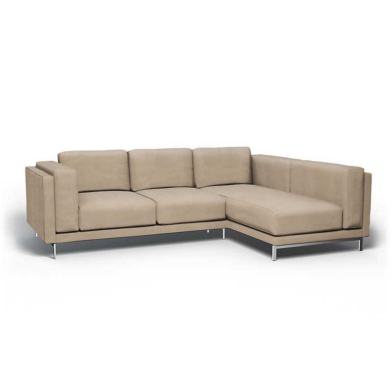 Funda para sofá de 3 plazas Nockeby con chaise longue derecha