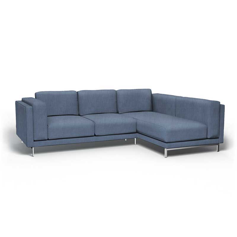 Funda para sofá de 3 plazas Nockeby con chaise longue derecha