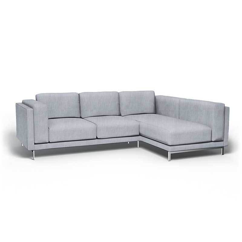 Funda para sofá de 3 plazas Nockeby con chaise longue derecha