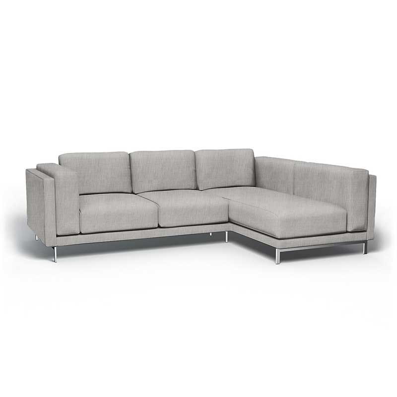 Funda para sofá de 3 plazas Nockeby con chaise longue derecha