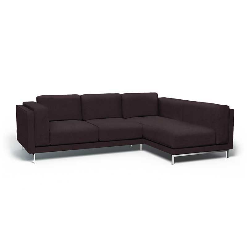Funda para sofá de 3 plazas Nockeby con chaise longue derecha