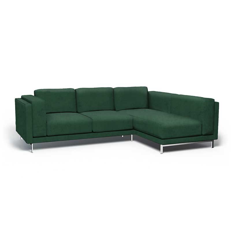 Funda para sofá de 3 plazas Nockeby con chaise longue derecha