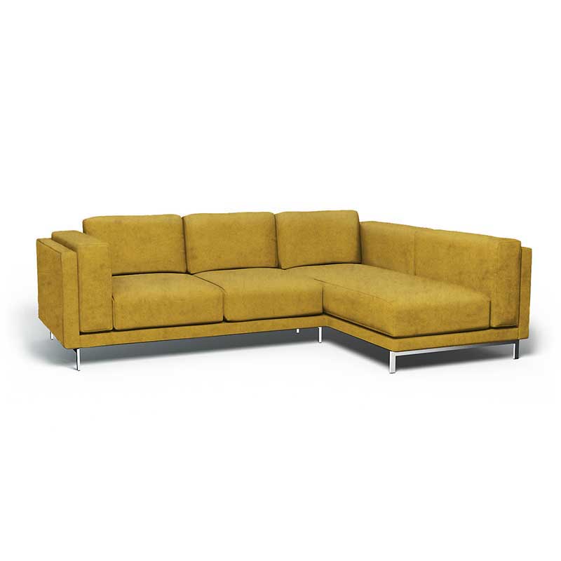 Funda para sofá de 3 plazas Nockeby con chaise longue derecha
