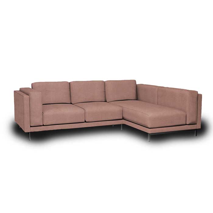 Nockeby 3-zits hoes met chaise longue rechts