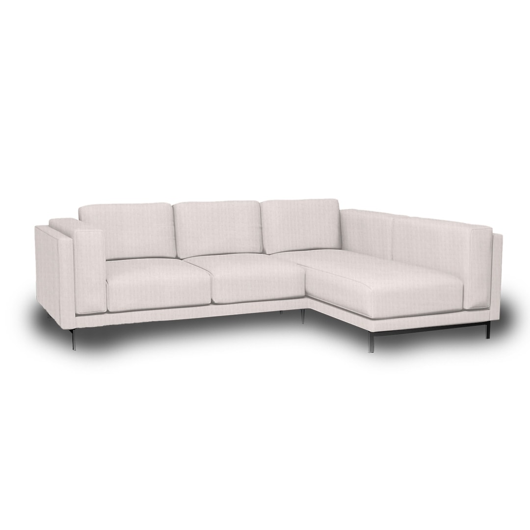 Funda para sofá de 3 plazas Nockeby con chaise longue derecha