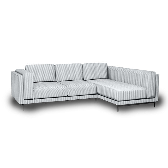 Funda para sofá de 3 plazas Nockeby con chaise longue derecha