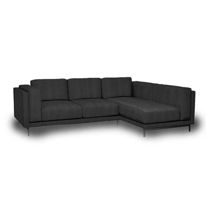Nockeby 3-zits hoes met chaise longue rechts