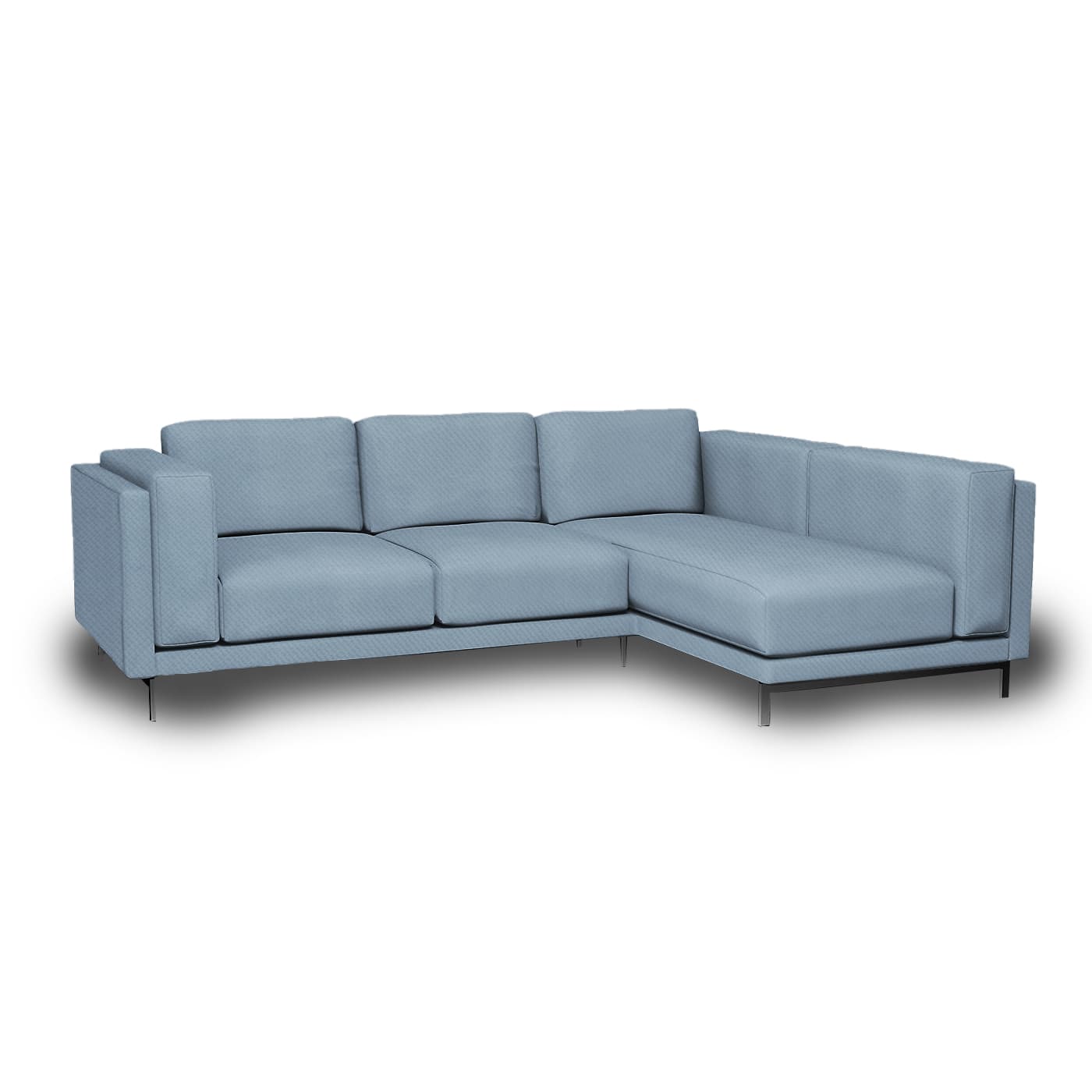 Funda para sofá de 3 plazas Nockeby con chaise longue derecha