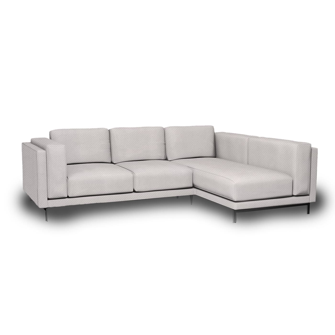 Funda para sofá de 3 plazas Nockeby con chaise longue derecha