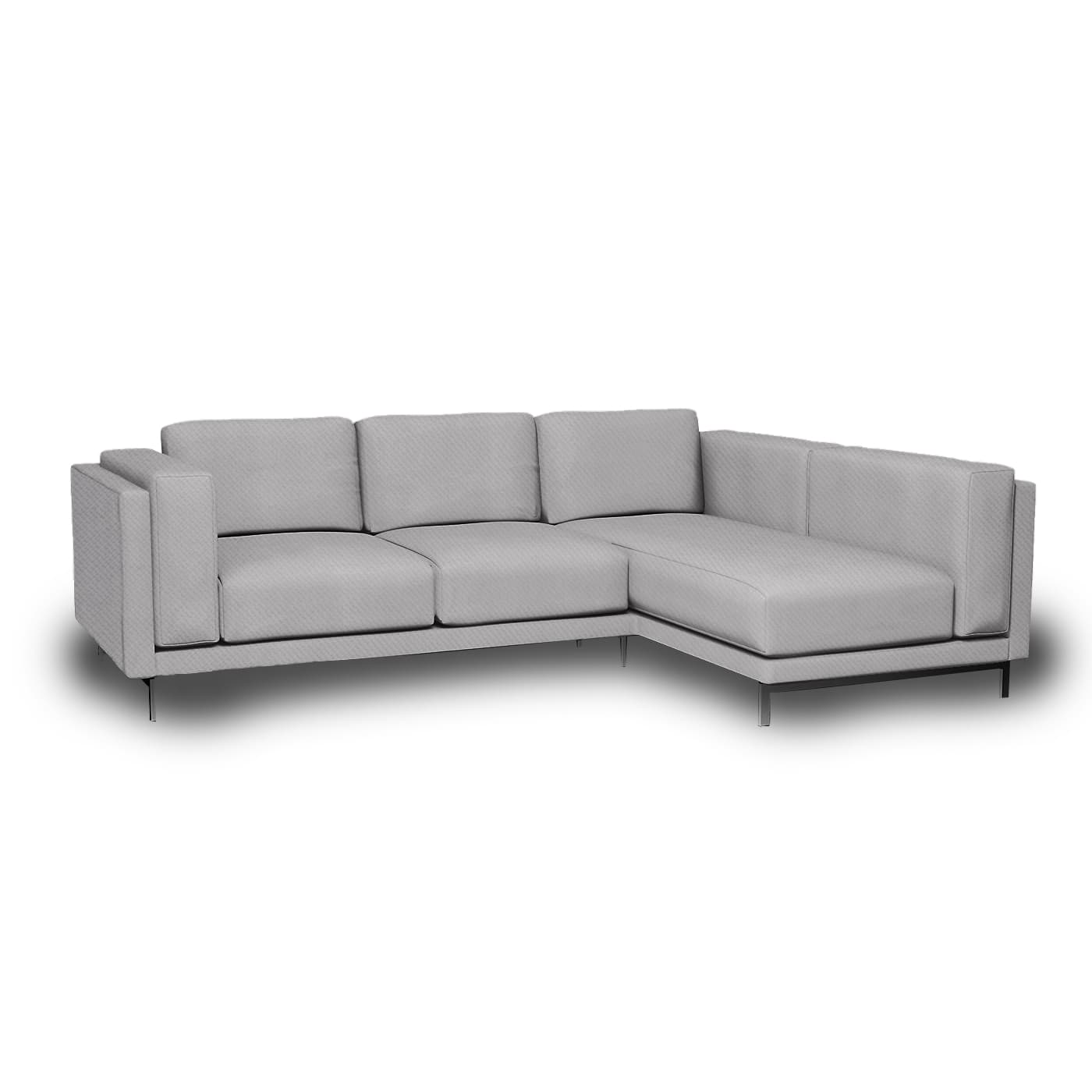 Funda para sofá de 3 plazas Nockeby con chaise longue derecha