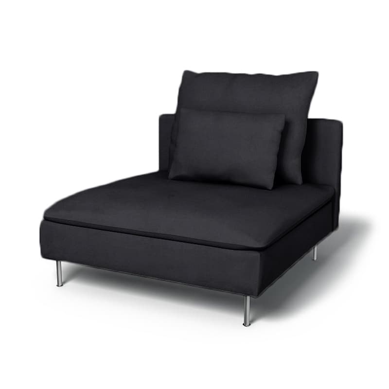 Söderhamn 1-zits Element Hoes - Fluweel Donkergrijs #53 soderhamn1_section._53-pichi — Norsemaison