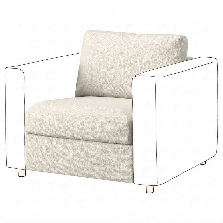 Fodera per elemento Vimle a 1 posto - Classic Bianco sporco #1